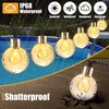 Hahood 72 Ft Solar Pool String Lights for Above Ground