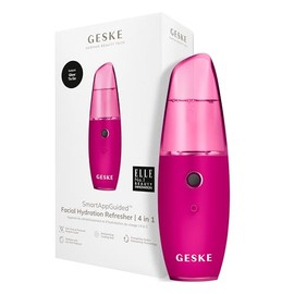 GESKE  SmartAppGuided Facial Hydration Refresher  4 en 1  Pulverizador  Vaporizador  Aspersin de agua  Bruma facial  Dispositivo de limpieza facial...