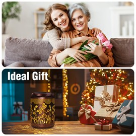 pearlstar Solar Lanterns Outdoor Waterproof Hanging Solar Lights Metal Butterfly Gifts for Women Mom Grandma Decor for Garden Yard Patio Balcony Path