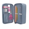 Depesche 13149 TOPModel Wolf-Filled 3-Compartment Pencil Case in Dark Blue,
