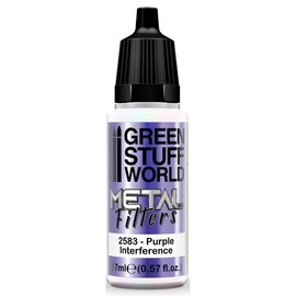 Green Stuff World Metal Filter Interference Paints Hobby Metallic Model Colours 17 ml (Purple)
