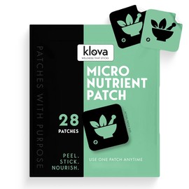 Klova Micronutrient Patch for Energy & Relaxation | Easy-Apply, Time-Release Formula with Herbal Extracts