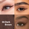 Kaely Dark brown Pencil Eyeliner,Sharpenable Multi-Use Gel Eyeliner Pencil,Waterproof Smudge