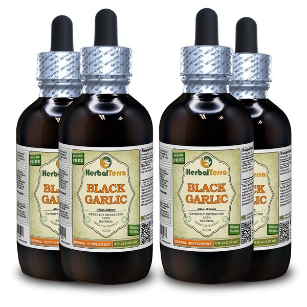 Herbal Terra LLC Black Garlic (Allium Sativum) Dried Bulb Powder