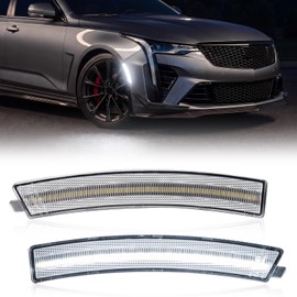 2PCS LED Side Marker Lights for 2020-Up CT4 Front Bumper Marker Lights