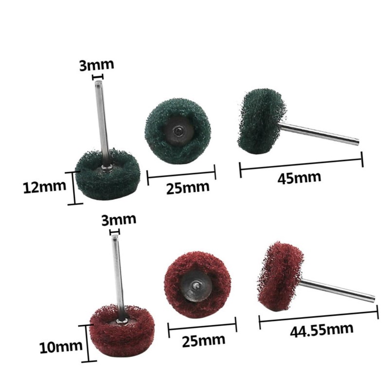 CHILDWEET 80pcs Wire Wheel Brush Polishing and Grinding Nylon Abrasive