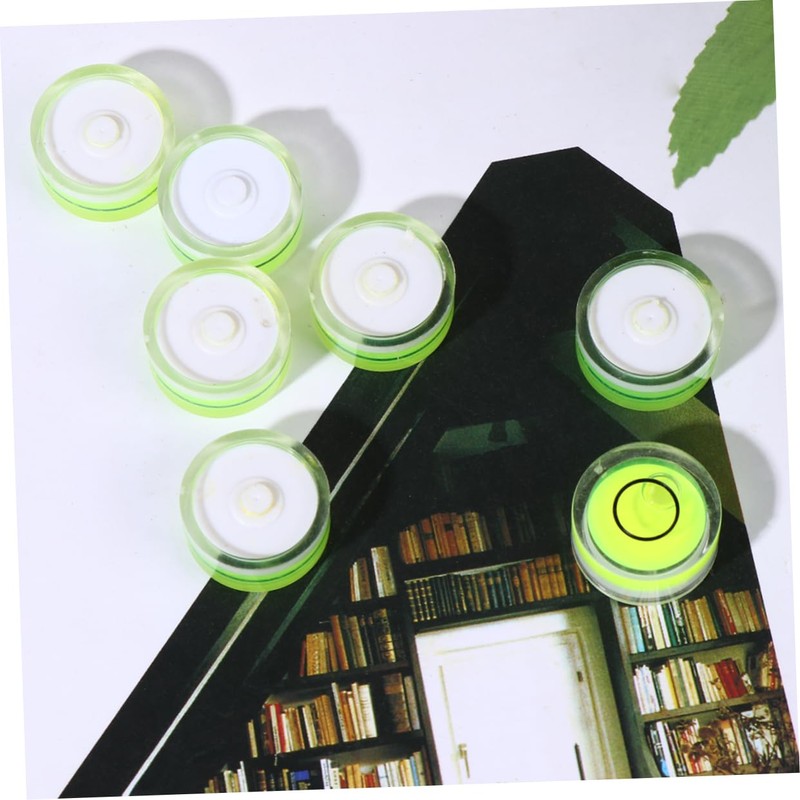SHINEOFI 16PCS Circular Bubble Level Diameter Height Surface Level for