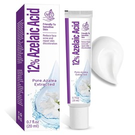 12% Azelaic Acid Serum, Azelaic Acid 12% Face Serum Against Redness, Anti Pimples and Nodules, Sensitive Skin Face, Azelaic Acid Serum, Azelaic Serum Against Acne, Dark Spots