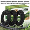 Holldoor Soaker Hose 25 ft 3-Pack for Garden Beds with