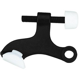 25 Pack - Designers Impressions Matte Black Heavy Duty Hinge Pin Adjustable Door Stop : 2004