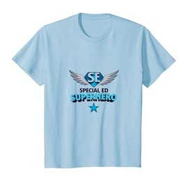 Special Ed Superhero - Empowering SpEds Educators T-Shirt, Youth, Baby Blue