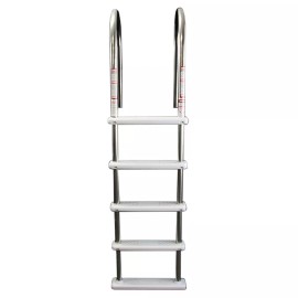 Aqua Select Above Ground Stainless Steel In-Pool Swimming Pool Ladder w/ Steps