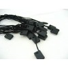 50pcs of Black Tag String Lock Fastener Labeling Tagging Supplies