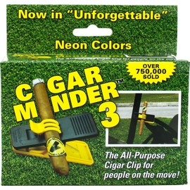 Cigar Minder Clip - All Purpose Cigar Holder (Yellow)