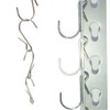 LJY 10-Pack Polished Metal Clip Type Hanging Hooks, Holds up