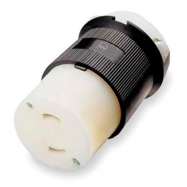15A Twist-Lock Connector 2P 2W 125VAC L1-15R BK/WT