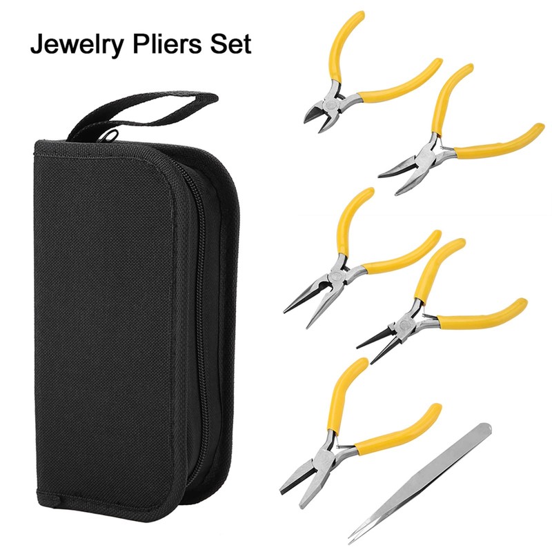 Juego de Alicates para Joyería, 5 Piezas, Herramienta para Hacer
