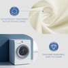 downluxe Waterproof Fabric Shower Curtain Liner, Soft Cloth Shower Liner