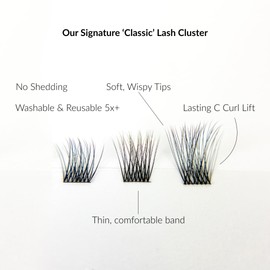 Lash Clusters Individual Sizes, Classic Style, DIY Eyelash Extensions (8mm)