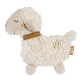 Fehn Natural Crinkle Sheep - Activity Raschel Toy with Organic Cotton (KBA) for Gripping, Playing & Making Sounds - Ideal Companion for Babies and Toddlers from 0+ Months