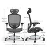 Staples Hyken Ergonomic Mesh Swivel Task Chair, Black (UN59460)