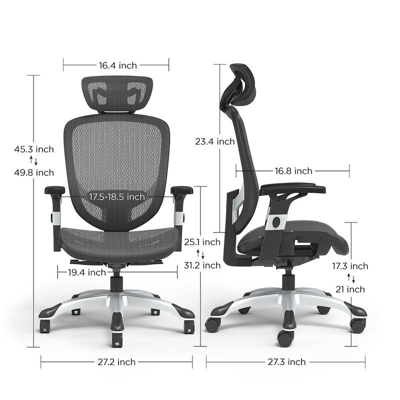 Staples Hyken Ergonomic Mesh Swivel Task Chair, Black (UN59460)