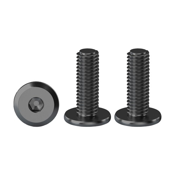 Drenky Screws Black M5, Rounded Head Screws Pack of 20
