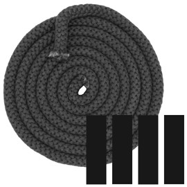 Fibreglass Tape, Heat Resistant, Stove Pipe Seal, Fireproof Stove Seal, Fireplace Oven Door Seal, for Fireplace with End Tinder, Length: 2.5 m (Diameter 10 mm)