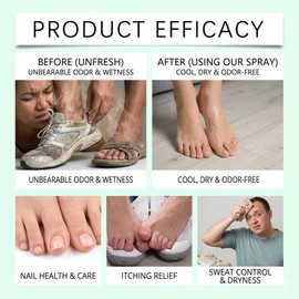 Tea Tree Oil Foot Spray for Odor Control & Freshness, Natural Foot Deodorizer with Tea Tree Oil Aloe Vera & Menthol, Cooling Foot Spray for Shoes & Feet, Daily Foot Care, 120ml