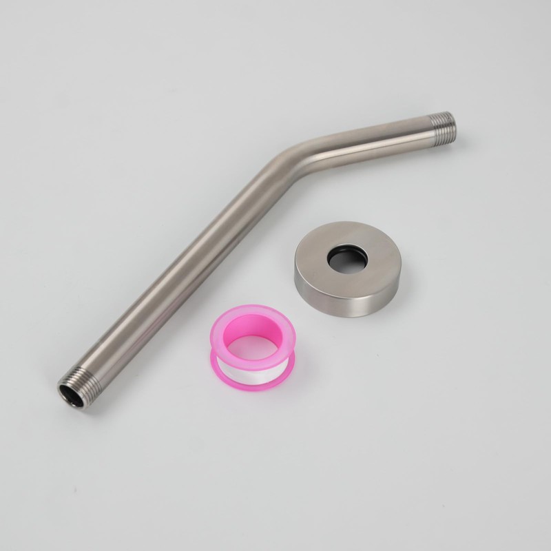 KAPHOME Shower Arm with Flange,11 Inch Stainless Steel Shower Extension