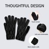 KEYRI 3 Pairs Women Winter Knitted Gloves, Touch Screen Gloves