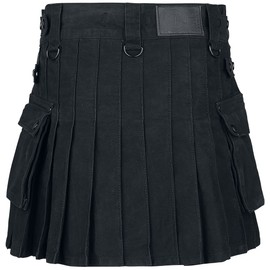 Black Premium by EMP Kilt Women's Short Skirt Black Basics, Casual Wear, Festival, black
