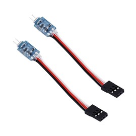 TCRC 2PCS RC Light Control CH3 Multi-Mode LED Light Control Switch for RC Car, Boat, Drone On/Off/Fast Flashing/Breathing Effects
