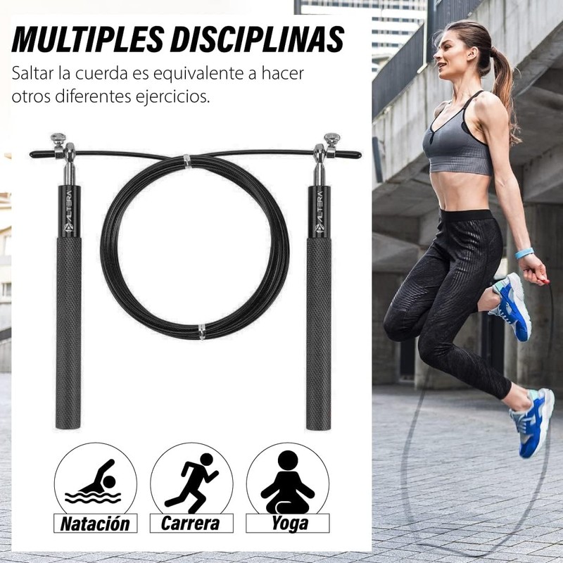 Altera Cuerda para Saltar de Aluminio Ajustable