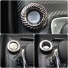 CB Push Start Button Cover, Rotary Gear Cool Metal Decoration