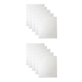 Barsado Sticker Book Refill 10 Sheets, Base Paper, 6 Holes, Clear Binder for Girls and Boys, Sticker Storage, Otaku Activity Goods (A7/Refill 10 Sheets)