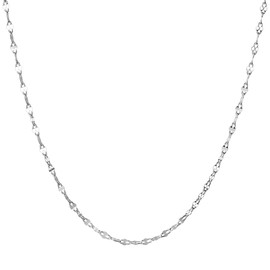 MaicuQ 925 Sterling Silver Women'S Necklace,18in Chain Link Necklace With Tiny Delicate And Dainty,Perfect For Valentine'S Day, Birthdays, Anniversaries, Comes With A Gift Box, Jewelry Gifts For Women
