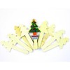 Wooden Lolly Stick Christmas Tree Shapes Pack of 10 by
