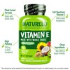 NATURELO Vitamin E Capsules 180 mg - 90 Vegan Capsules