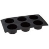 Lékué 6 Cavity Gourmet Muffin Mould, Black