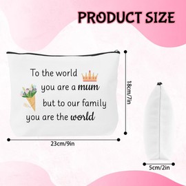 Mothers Day Gifts, Mum Mam Mother Mom Mummy Gifts Make-up Cosmetic Toiletry Bag Pouch Handbag Makeupbag Gift Appreciation Christmas Birthday Graduation Retirement Present