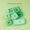 Rainy75 PBT Keycaps, Green Jelly Keycap Foundation MOA Profile, 132