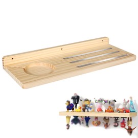 CXWZRU for Tonies Shelf Wooden Display Shelf Wall Floating Shelves Toy Storage Compatible Charging Station for Kid's Room, 1 Tier