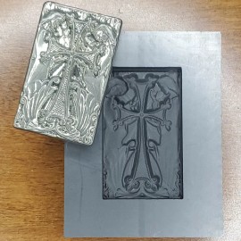 TVC Molds Cross 3D Graphite Ingot Mold Gold Silver Copper Tin Melting Casting Refining