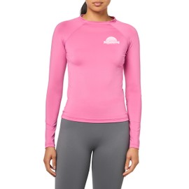 Billabong Women's Standard Sol Searcher Long Sleeve UPF 50+ Sun Protection Rashguard Berry Pink