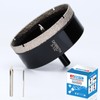 3-1/2" Diamond Hole-Saw Bits with Pilot Drill Bit 3-1/2 in