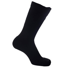 Compression Socks for Men and Women, Mid-Rise Shaft, Seamless, Abrasion Resistant, Breathable, Technical Socks for Running, Cycling and MTB, Black, 43-45, black, 43 - 45