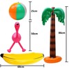 LATERN 11Pcs Inflatable Palm Tree Inflatable Flamingos Parrot Dolphin Banana