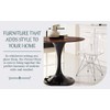 LeisureMod Cresco Acrylic Dining, Modern Chrome Eiffel Base and Curved