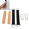 OUKENS Wooden Pull-Up Handles, Comfortable Handles for Building Muscle Strength,